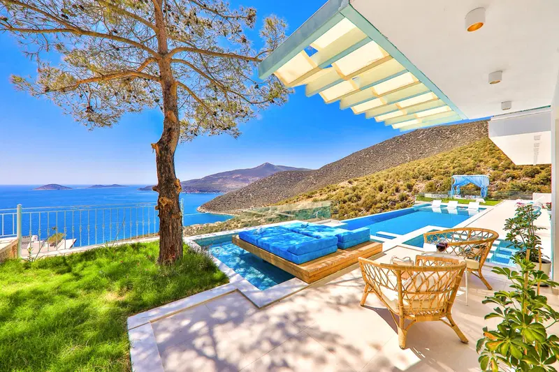 Kalkan’da jakuzili kiralık villa, fotoğraf 3