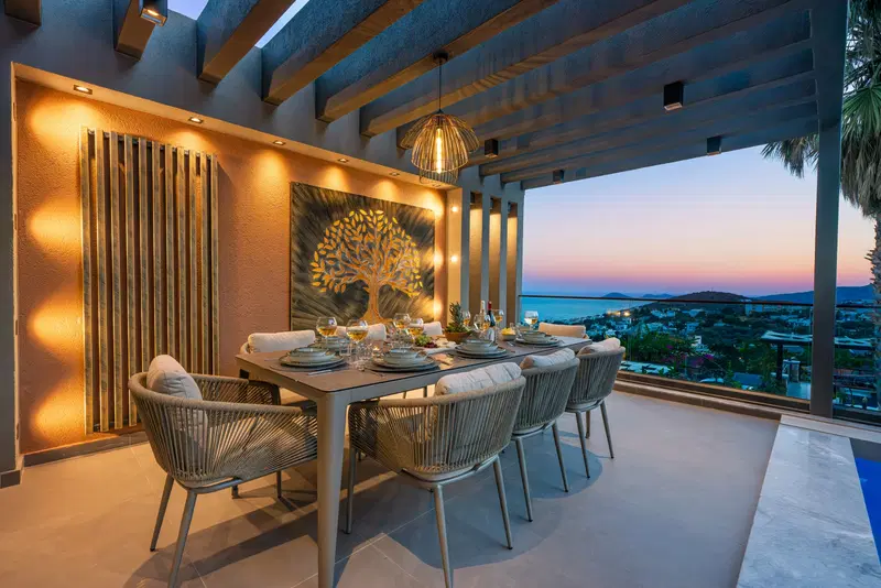 Kalkan’da deniz manzaralı kiralık villa, fotoğraf 4