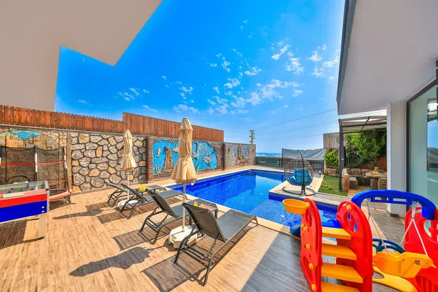 Çavdır’da ısıtmalı havuzlu kiralık villa, fotoğraf 2