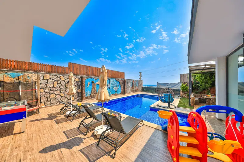Çavdır’da ısıtmalı havuzlu kiralık villa, fotoğraf 2