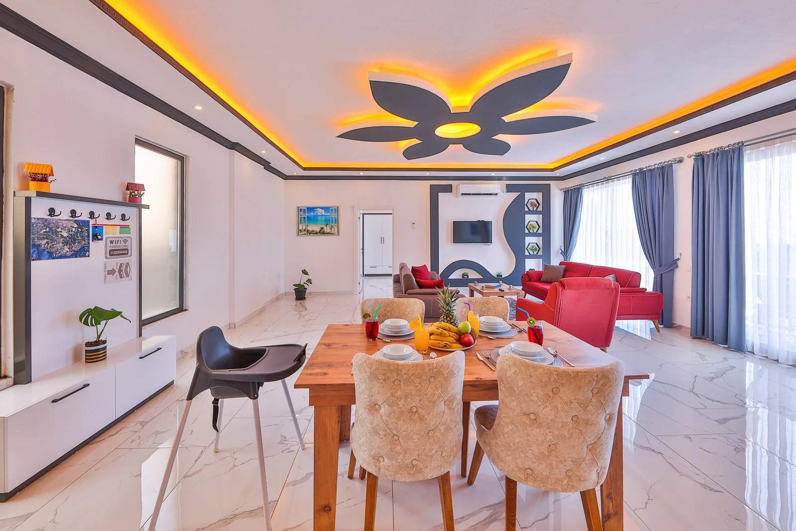 Çavdır’da Balayı Çiftlerine Uygun, Korunaklı Havuzlu, 2 Yatak Odalı, Kiralık Villa