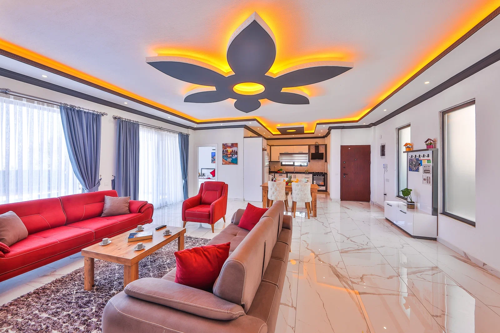 Çavdır’da Balayı Çiftlerine Uygun, Korunaklı Havuzlu, 2 Yatak Odalı, Kiralık Villa