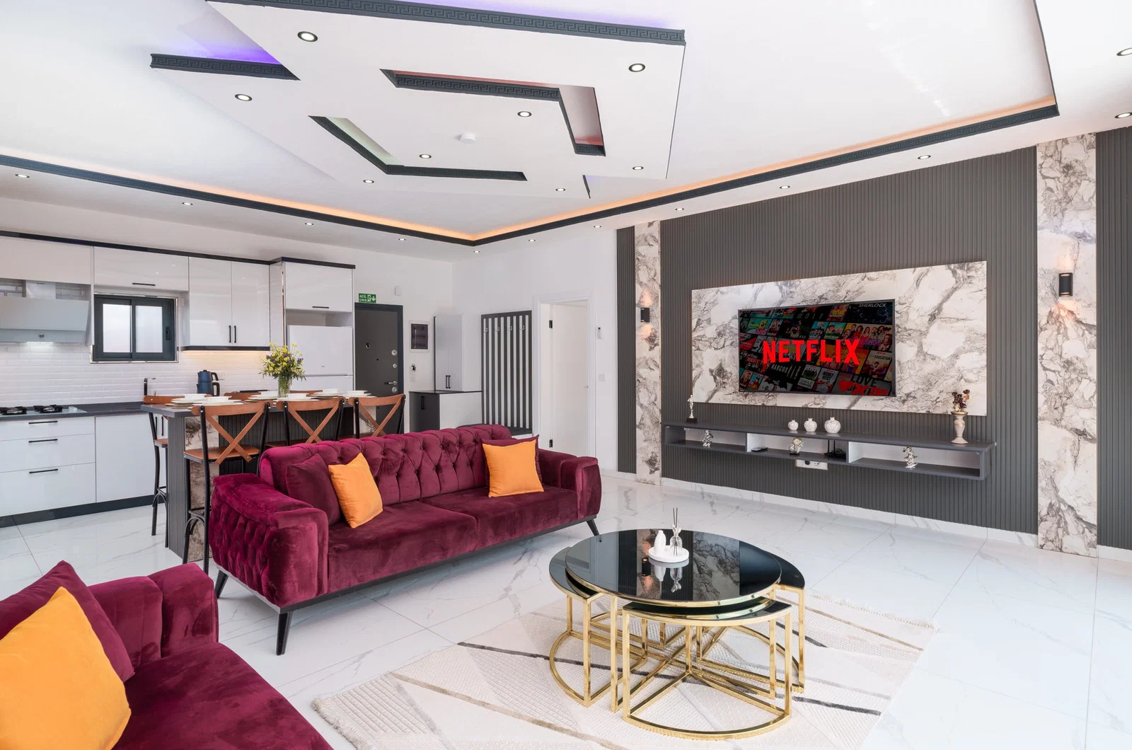 Çavdır'da Balayı Çiftlerine Uygun, Jakuzili, Kiralık Villa
