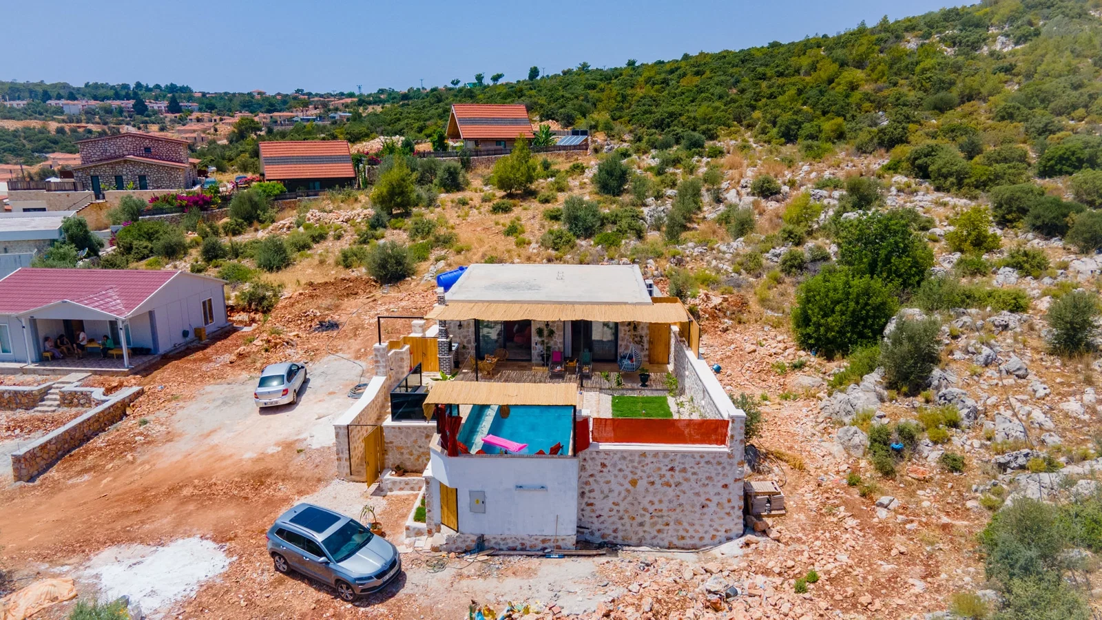 Patara’da Deniz Manzaralı, Korunaklı Havuzlu, 2 Kişilik, Ekonomik Villa