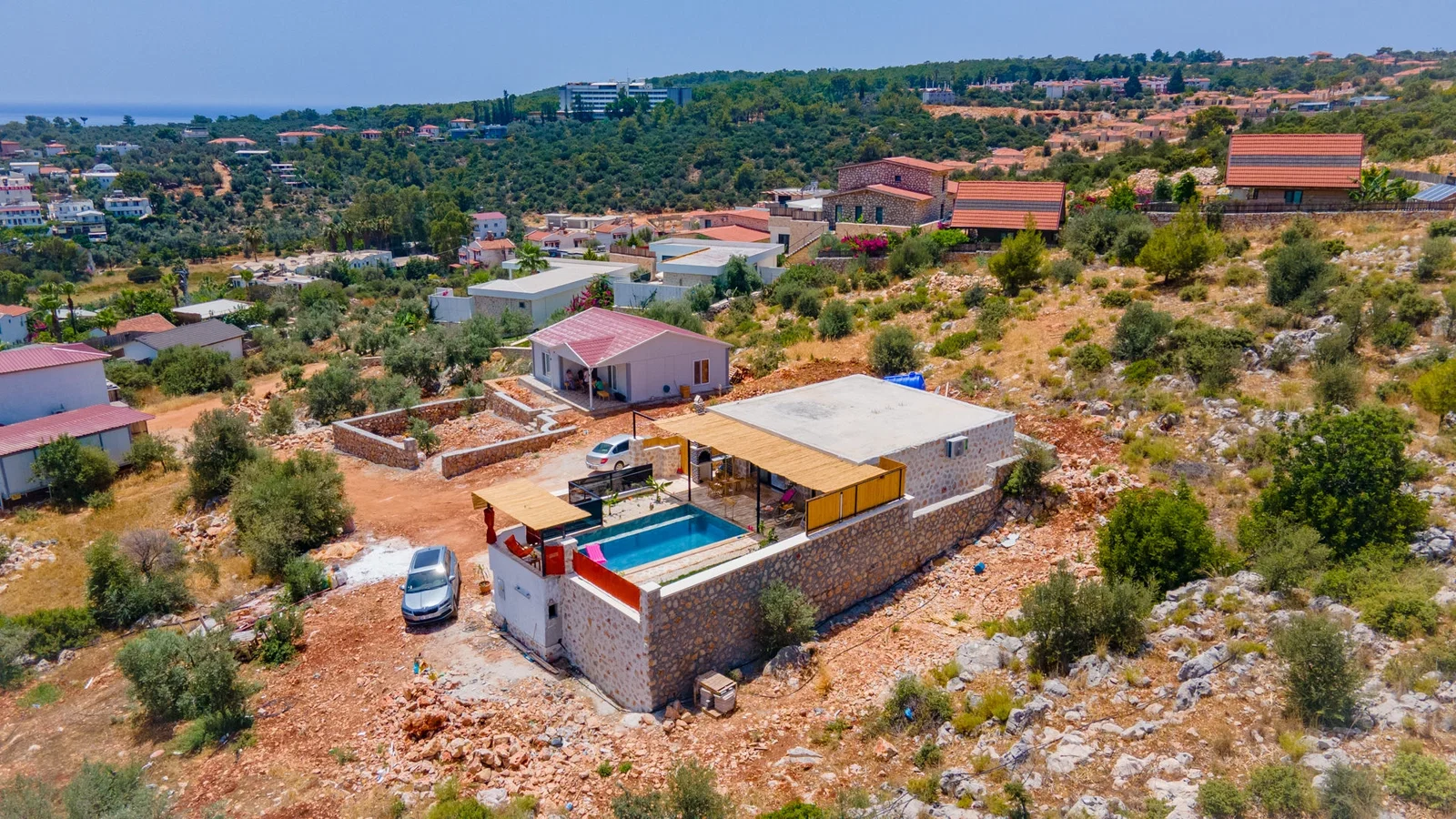 Patara’da Deniz Manzaralı, Korunaklı Havuzlu, 2 Kişilik, Ekonomik Villa