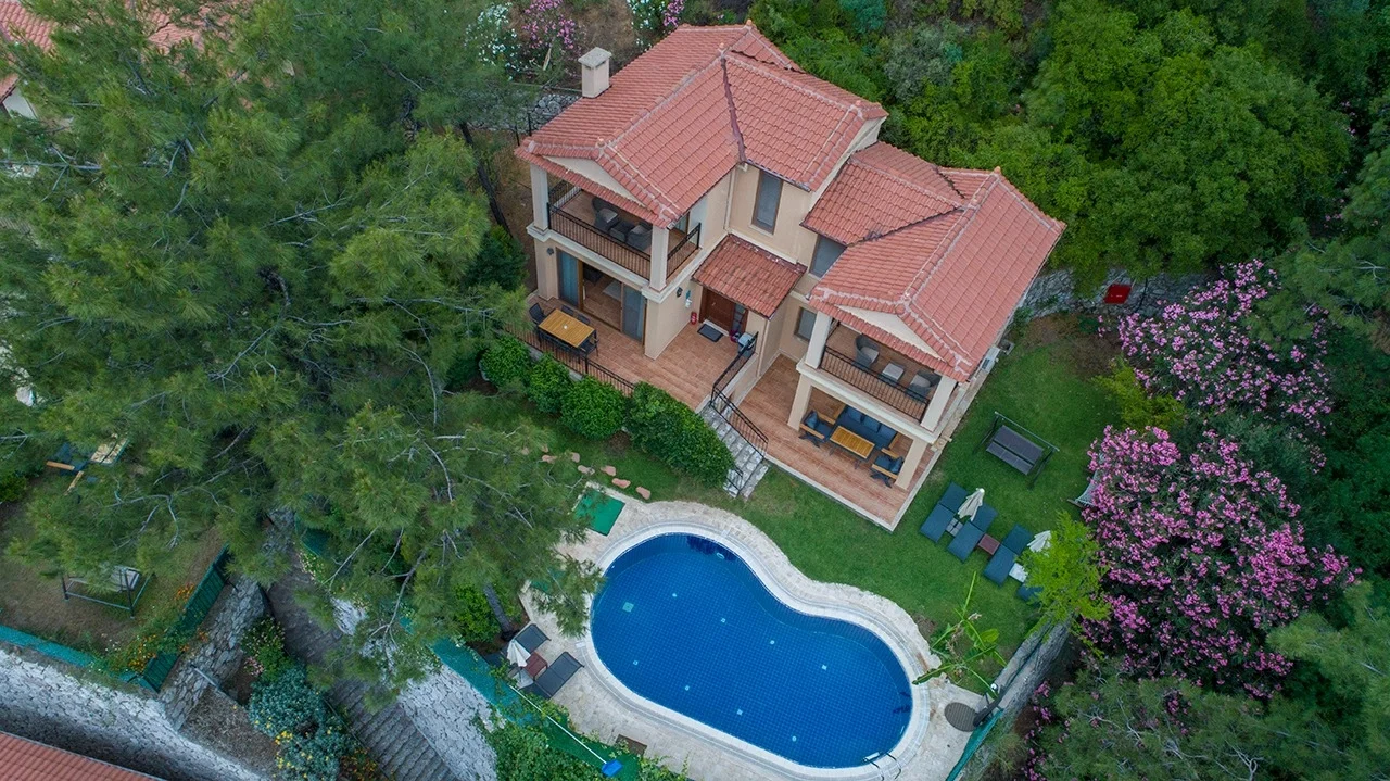 Marmaris’te Balayı Çiftlerine Uygun, Özel Havuzlu, 6 Kişilik, Kiralık Villa