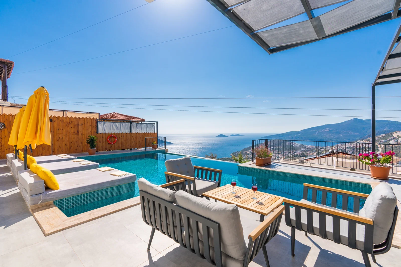 Kalkan’da Merkeze Yakın, Özel Havuzlu, Jakuzili, Kiralık Villa