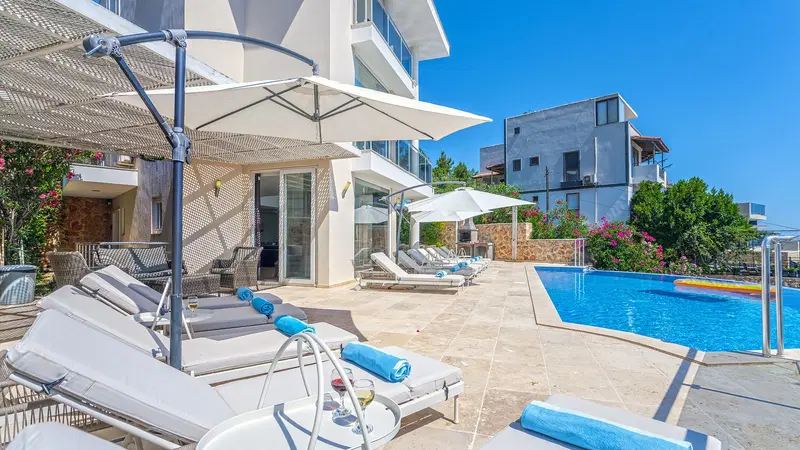 Kalkan’da deniz manzaralı kiralık villa, fotoğraf 7