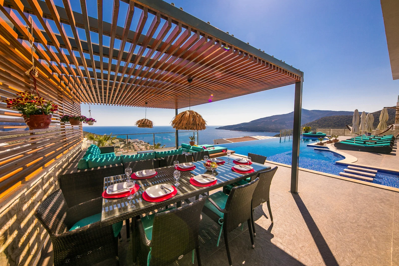 Kalkan’da Merkeze Yakın, Özel Havuzlu, 5 Yatak Odalı, Lüks Villa