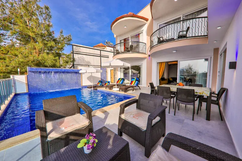 Kalkan’da çocuk havuzlu kiralık villa, fotoğraf 4