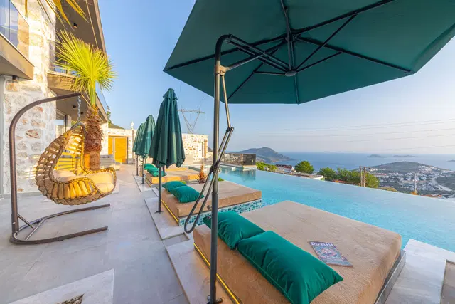 Kalkan’da deniz manzaralı kiralık villa, fotoğraf 4