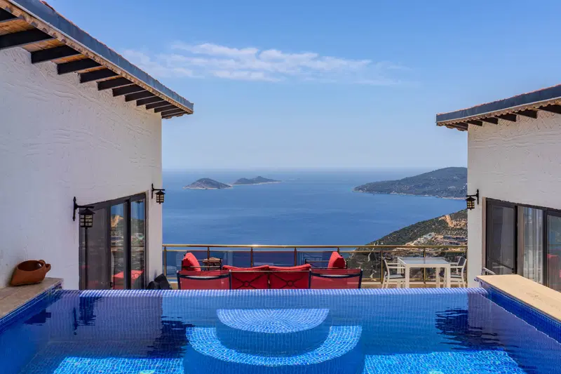 Kalkan’da jakuzili kiralık villa, fotoğraf 2
