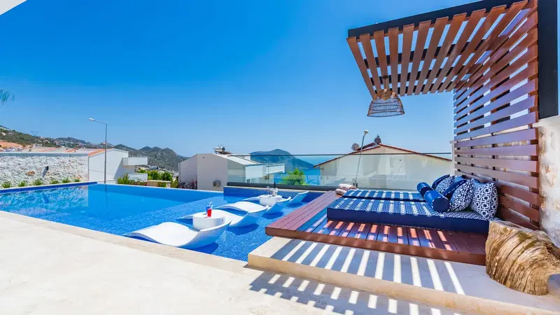 Kalkan’da jakuzili kiralık villa, fotoğraf 2