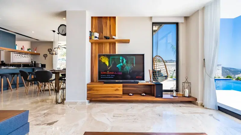 Kalkan’da ısıtmalı havuzlu kiralık villa, fotoğraf 23