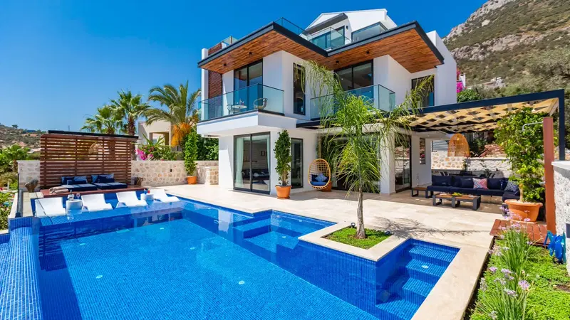 Kalkan’da saunalı kiralık villa, fotoğraf 3