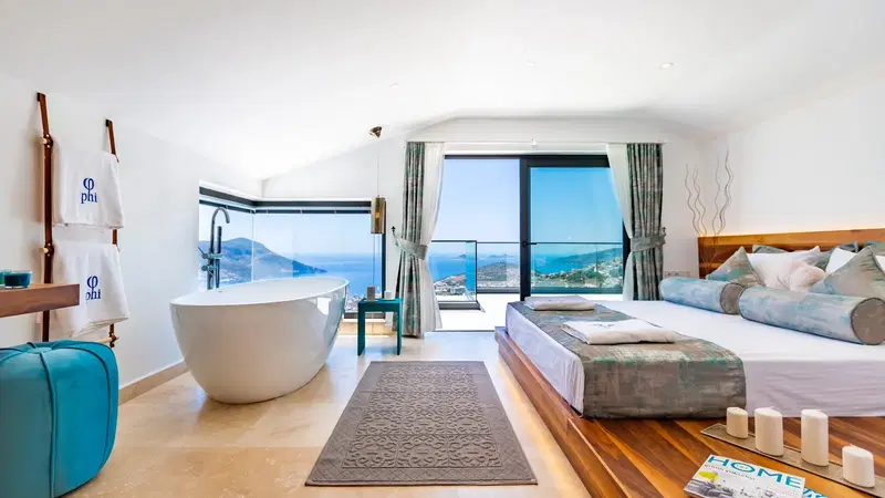 Kalkan’da denize yakın kiralık villa, fotoğraf 29