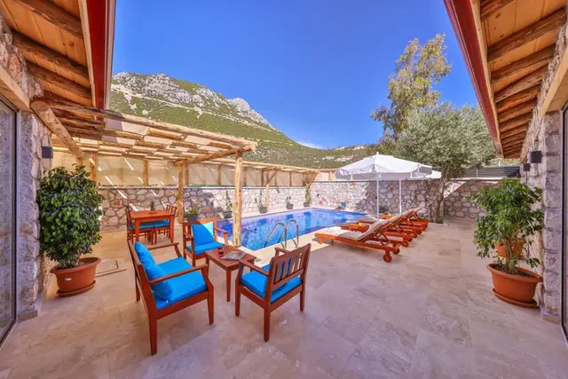 Kalkan’da jakuzili kiralık villa, fotoğraf 2