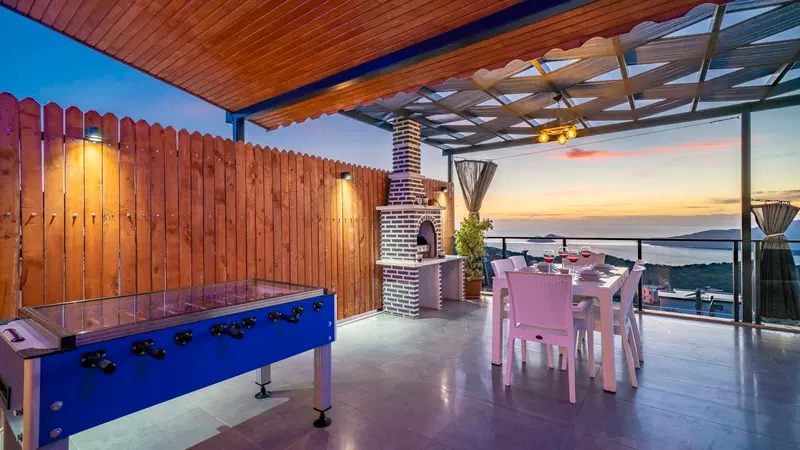 Kalkan’da deniz manzaralı kiralık villa, fotoğraf 12