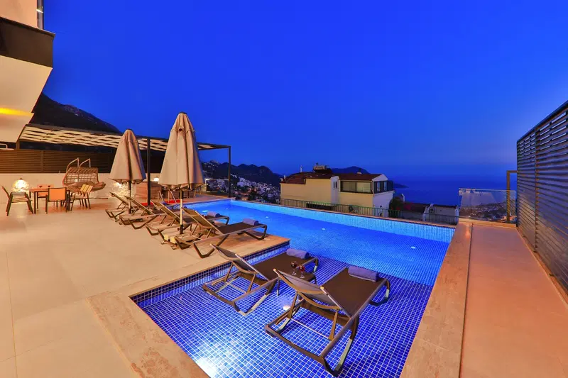 Kalkan’da jakuzili kiralık villa, fotoğraf 8