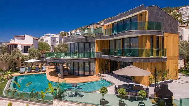 Kalkan’da deniz manzaralı kiralık villa, fotoğraf 3