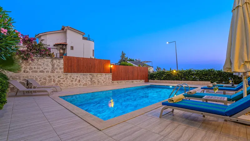Kalkan’da deniz manzaralı kiralık villa, fotoğraf 8