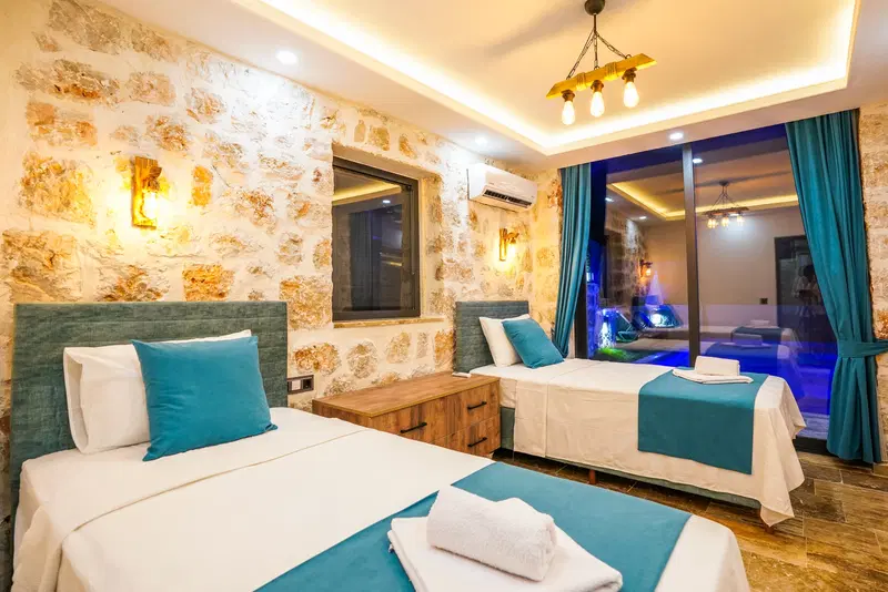 Kalkan’da jakuzili kiralık villa, fotoğraf 32