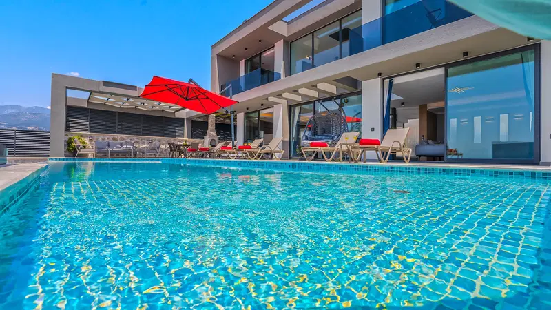 Kalkan’da deniz manzaralı kiralık villa, fotoğraf 11