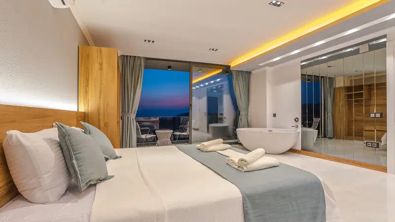 Kalkan’da jakuzili kiralık villa, fotoğraf 37