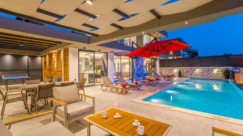 Kalkan’da jakuzili kiralık villa, fotoğraf 2