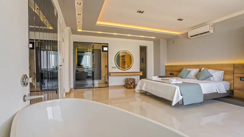 Kalkan’da kapalı havuzlu kiralık villa, fotoğraf 41