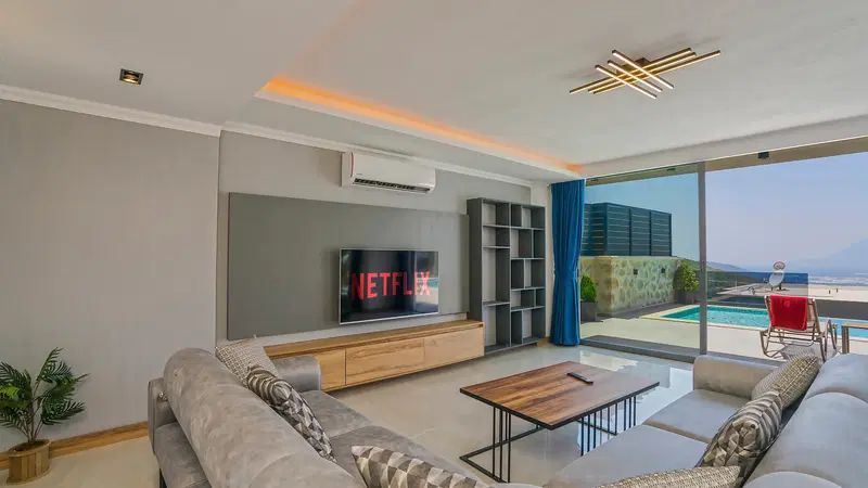 Kalkan’da deniz manzaralı kiralık villa, fotoğraf 18