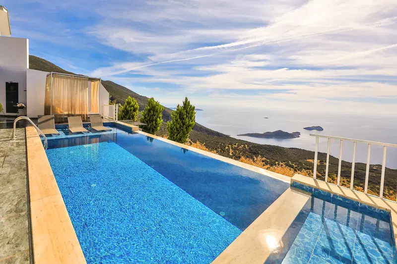 Kalkan’da çocuk havuzlu kiralık villa, fotoğraf 4