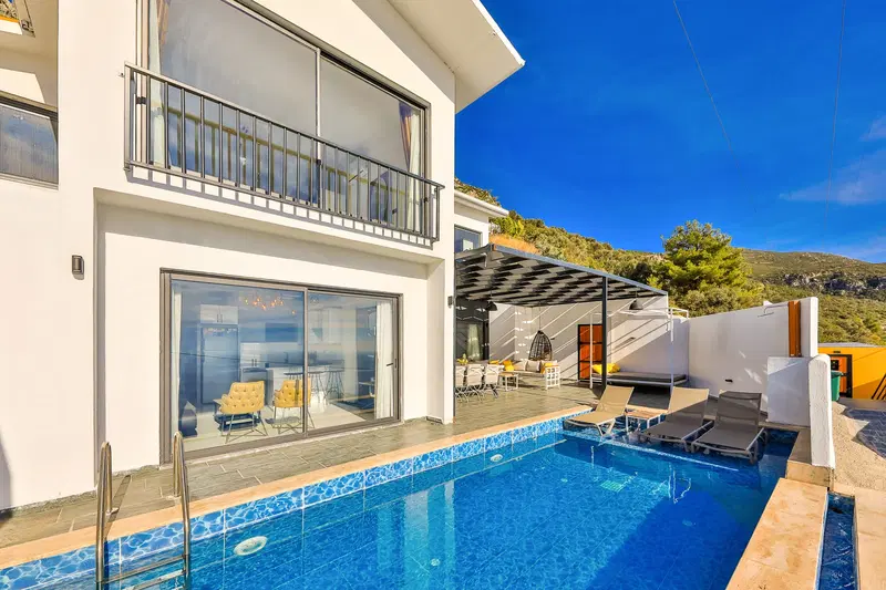 Kalkan’da jakuzili kiralık villa, fotoğraf 3