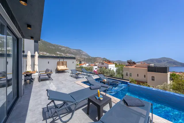Kalkan’da saunalı kiralık villa, fotoğraf 4