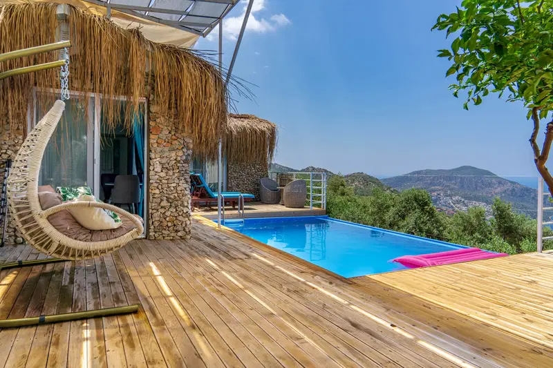 Kalkan’da deniz manzaralı kiralık villa, fotoğraf 3