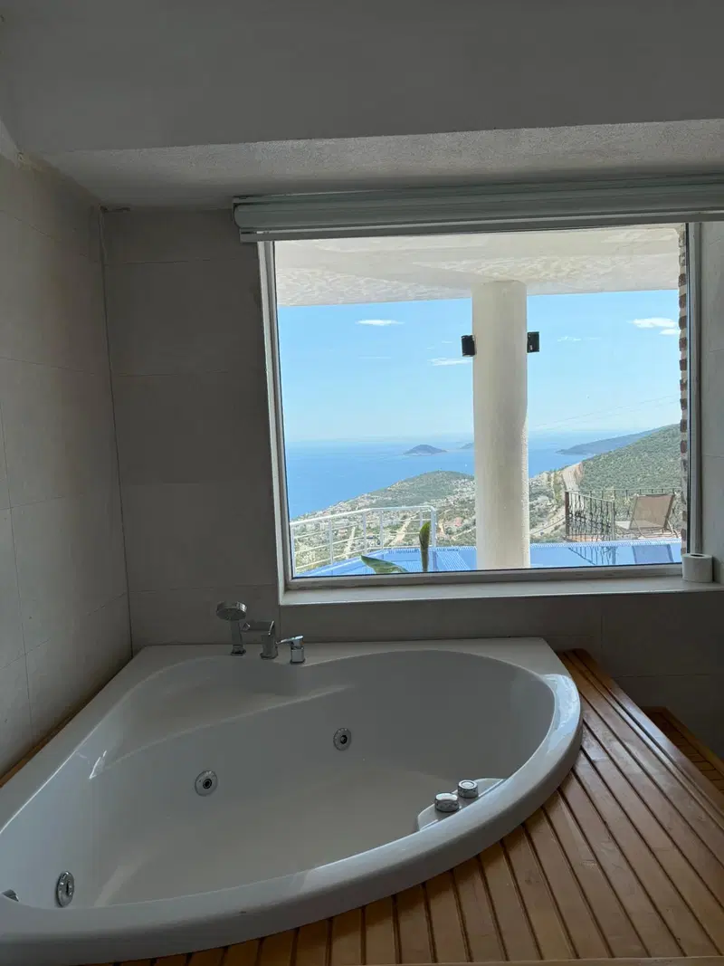 Kalkan’da korunaklı havuzlu kiralık villa, fotoğraf 37