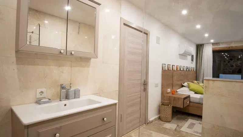 Kalkan’da korunaklı havuzlu kiralık villa, fotoğraf 12