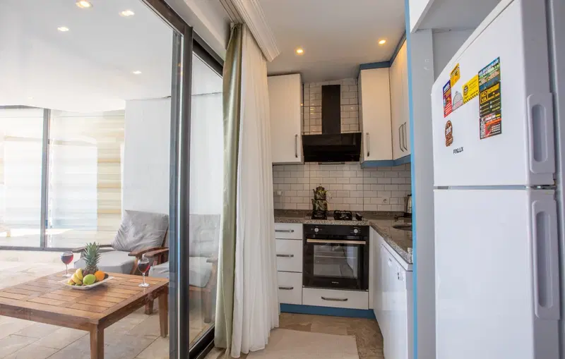 Kalkan’da korunaklı havuzlu kiralık villa, fotoğraf 12