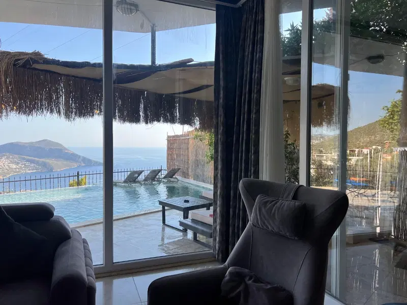 Kalkan’da jakuzili kiralık villa, fotoğraf 11