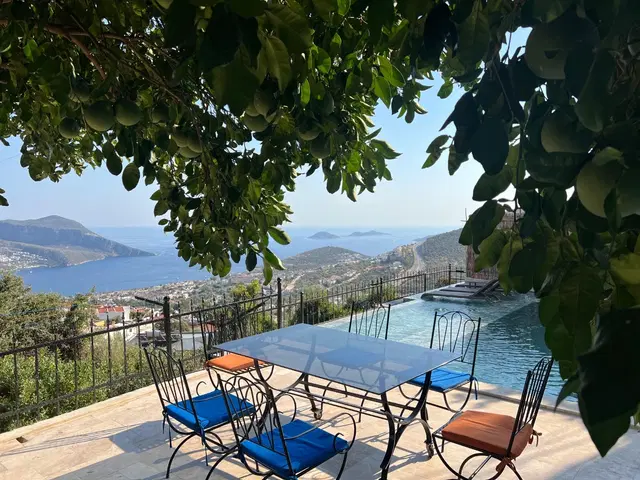 Kalkan’da deniz manzaralı kiralık villa, fotoğraf 3