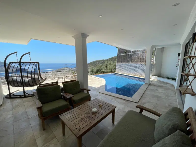 Kalkan’da özel havuzlu kiralık villa, fotoğraf 4