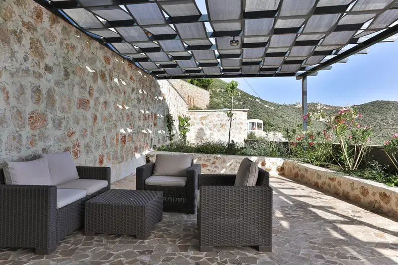 Kalkan’da ısıtmalı havuzlu kiralık villa, fotoğraf 8