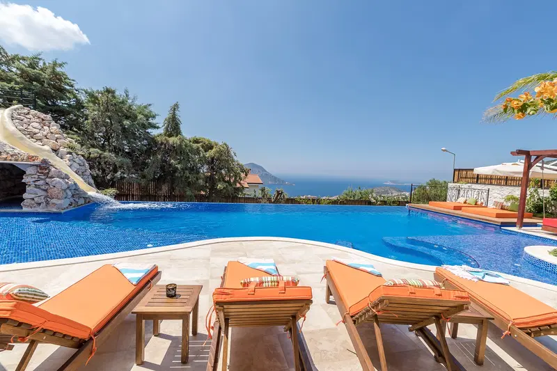 Kalkan’da çocuk havuzlu kiralık villa, fotoğraf 6