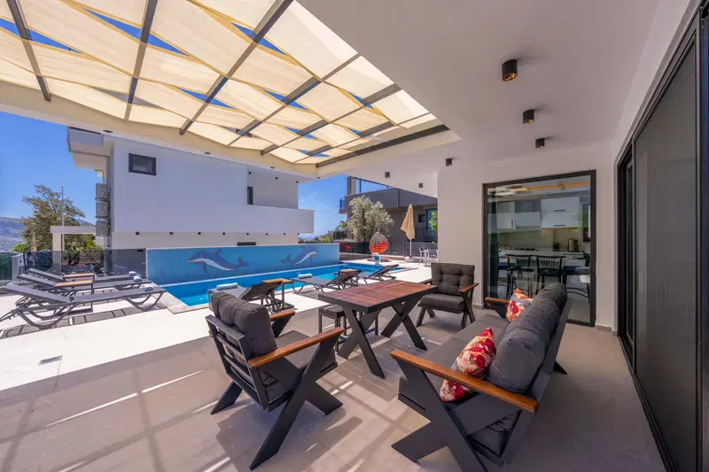 Kalkan’da bahçeli kiralık villa, fotoğraf 3