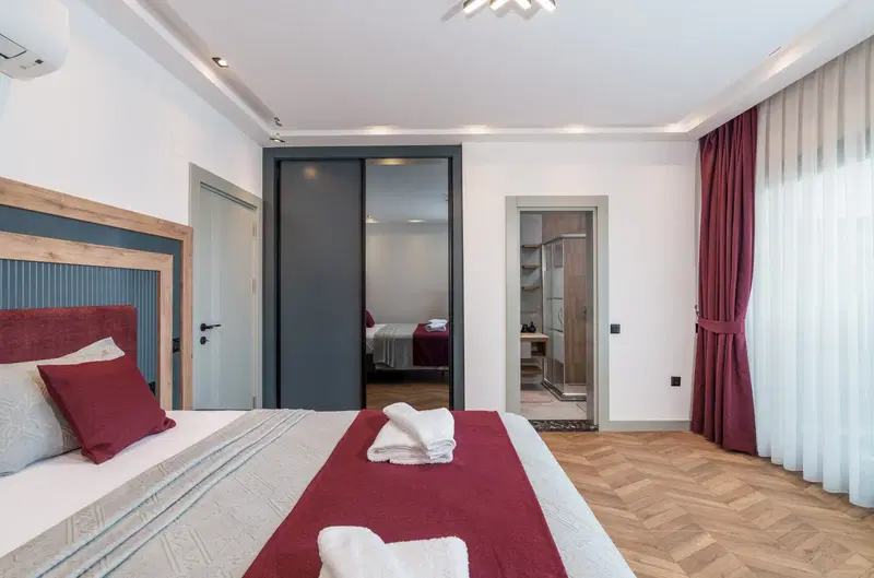 Kalkan’da ısıtmalı havuzlu kiralık villa, fotoğraf 38