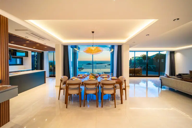 Kalkan’da deniz manzaralı kiralık villa, fotoğraf 29