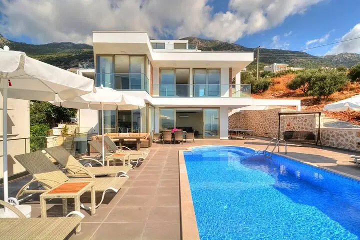 Deniz Manzaralı, Özel Havuzlu Villa – Kalkan, 4 Yatak Odalı