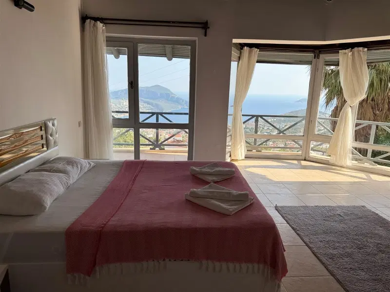 Kalkan’da deniz manzaralı kiralık villa, fotoğraf 21