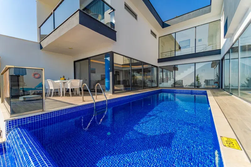 Kalkan’da deniz manzaralı kiralık villa, fotoğraf 6