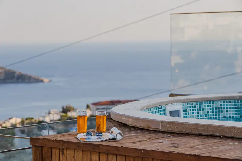 Kalkan’da deniz manzaralı kiralık villa, fotoğraf 10